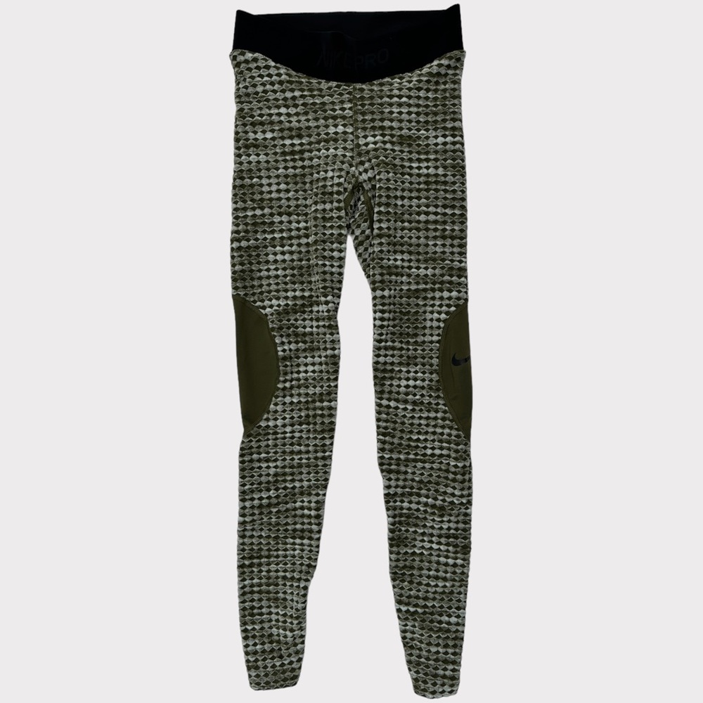 Nike Pro Women's HyperWarm Training Tights Green Size S